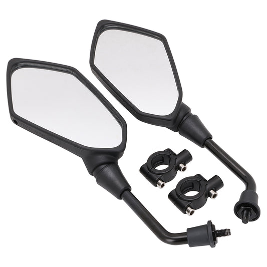 Paire Rétroviseur Moto Embout de Guidon, Universel Réglable 360°